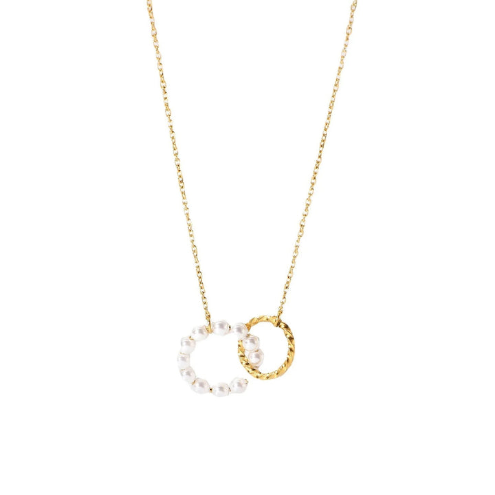 Nira Pearl ring necklace