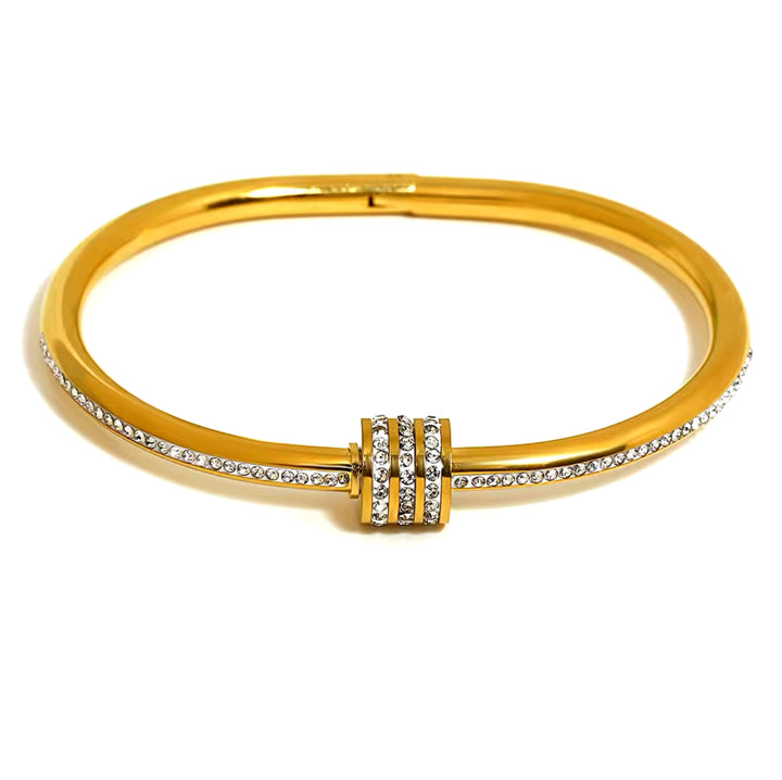 Clara Bangle - Gold/White