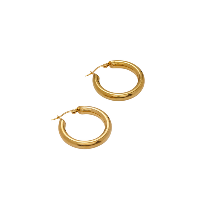 Small Tube Hoop Earrings