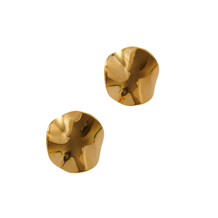 Disc Stud Earrings