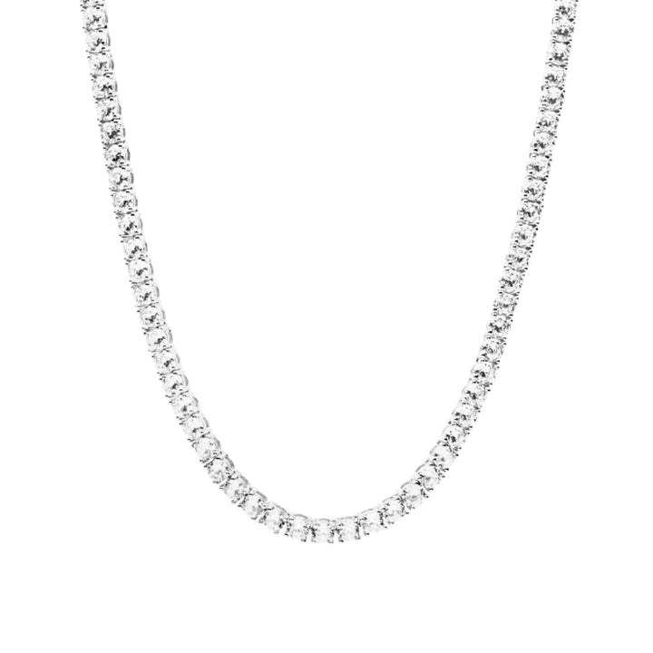 TATIANA TENNIS NECKLACE - SILVER