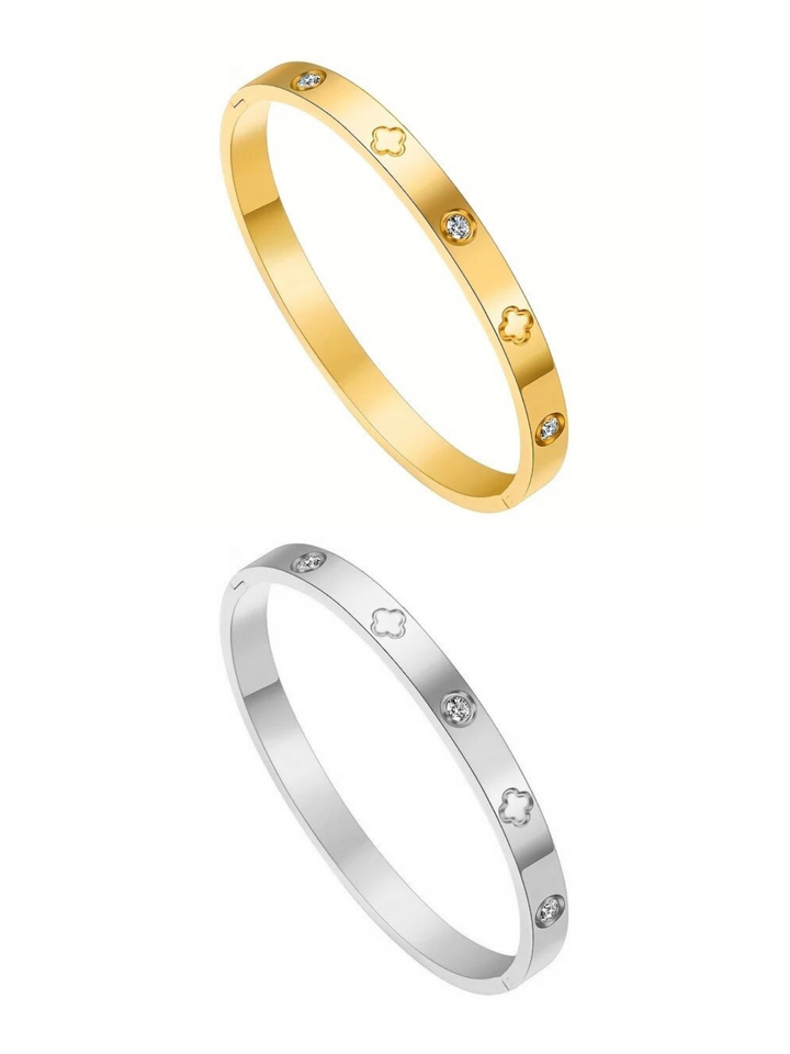 DOME CLOVER BANGLE