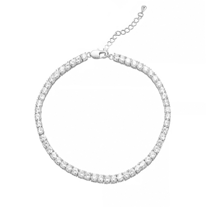 ROSALIA TENNIS ANKLET - SILVER